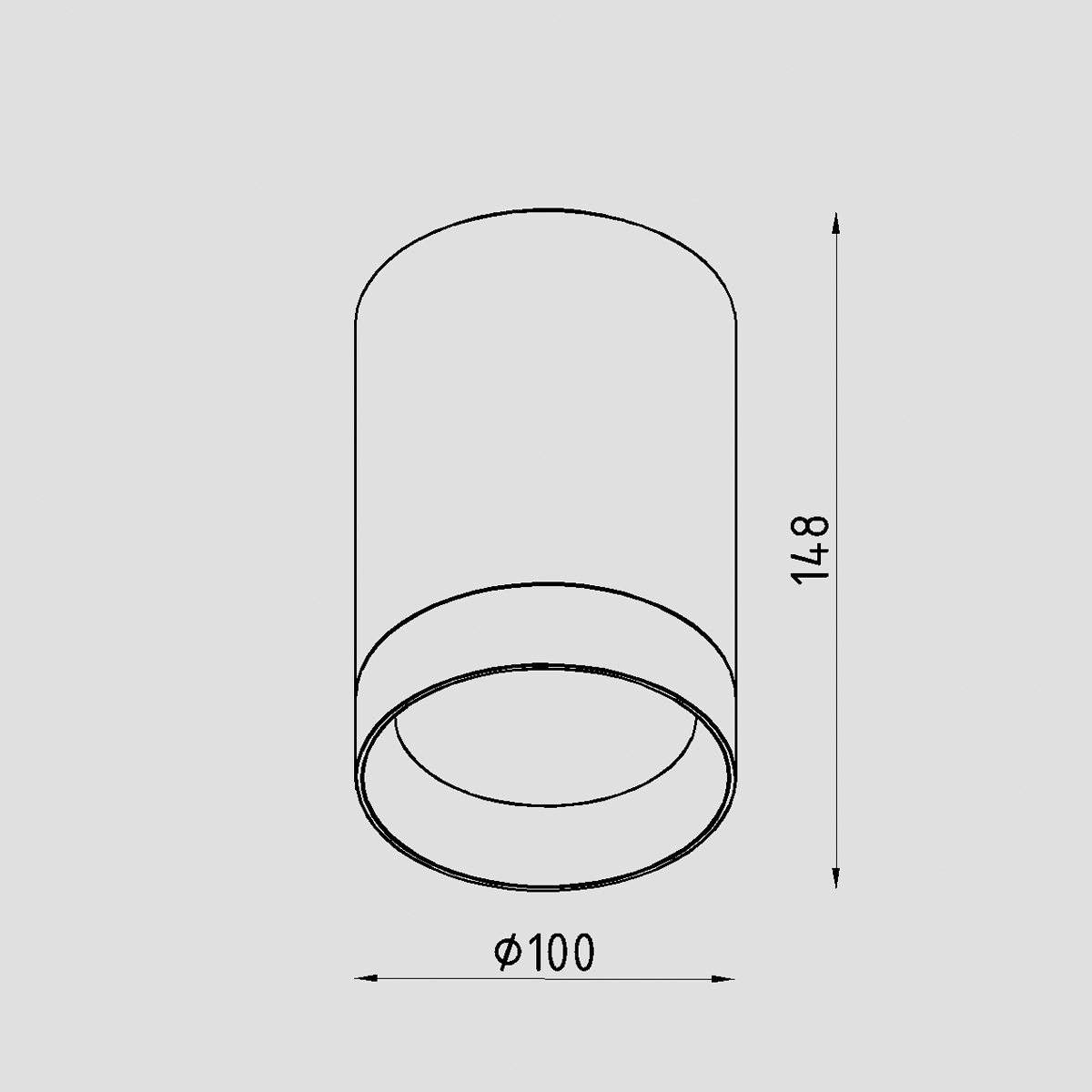 Светильник накладной Lighttech LTZ07018 Tubus L 2040 38 W