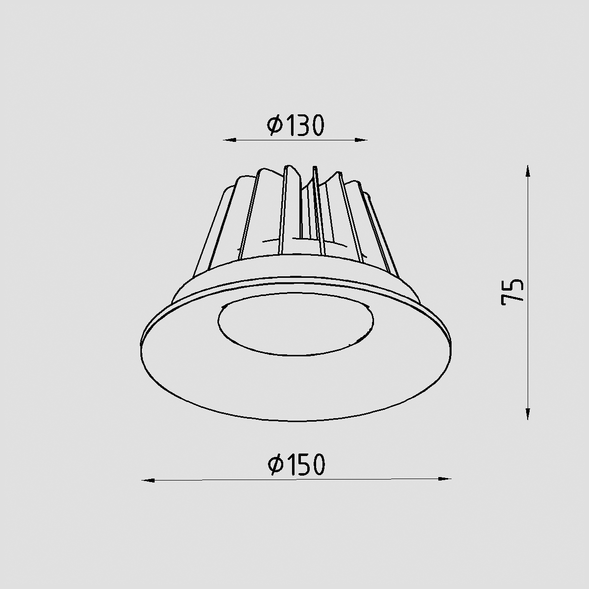 Светильник встраиваемый Lighttech LTZ02006 Crater 2040 45 B