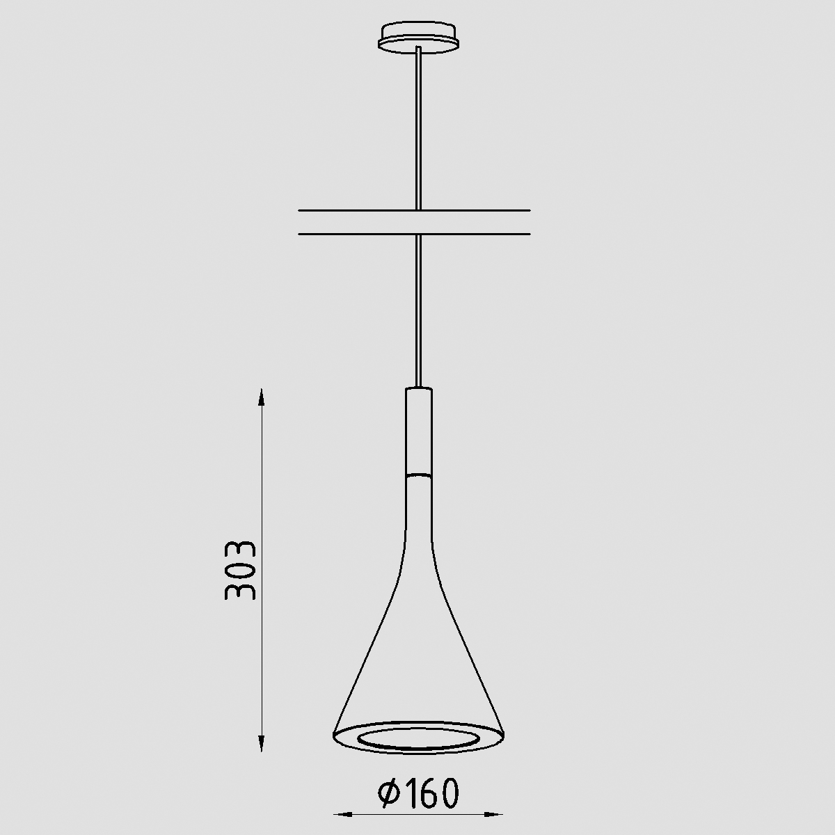 Светильник подвесной Lighttech LTA03001 Conic C GC-C-B