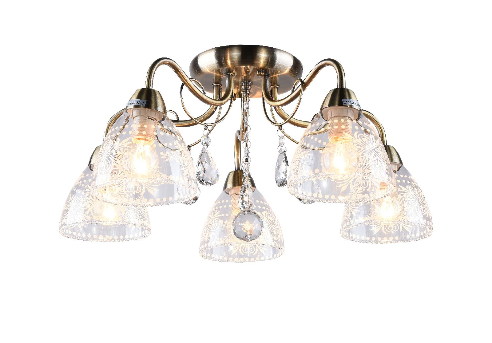 Светильник потолочный Arte Lamp Rugiada A1658PL-5AB