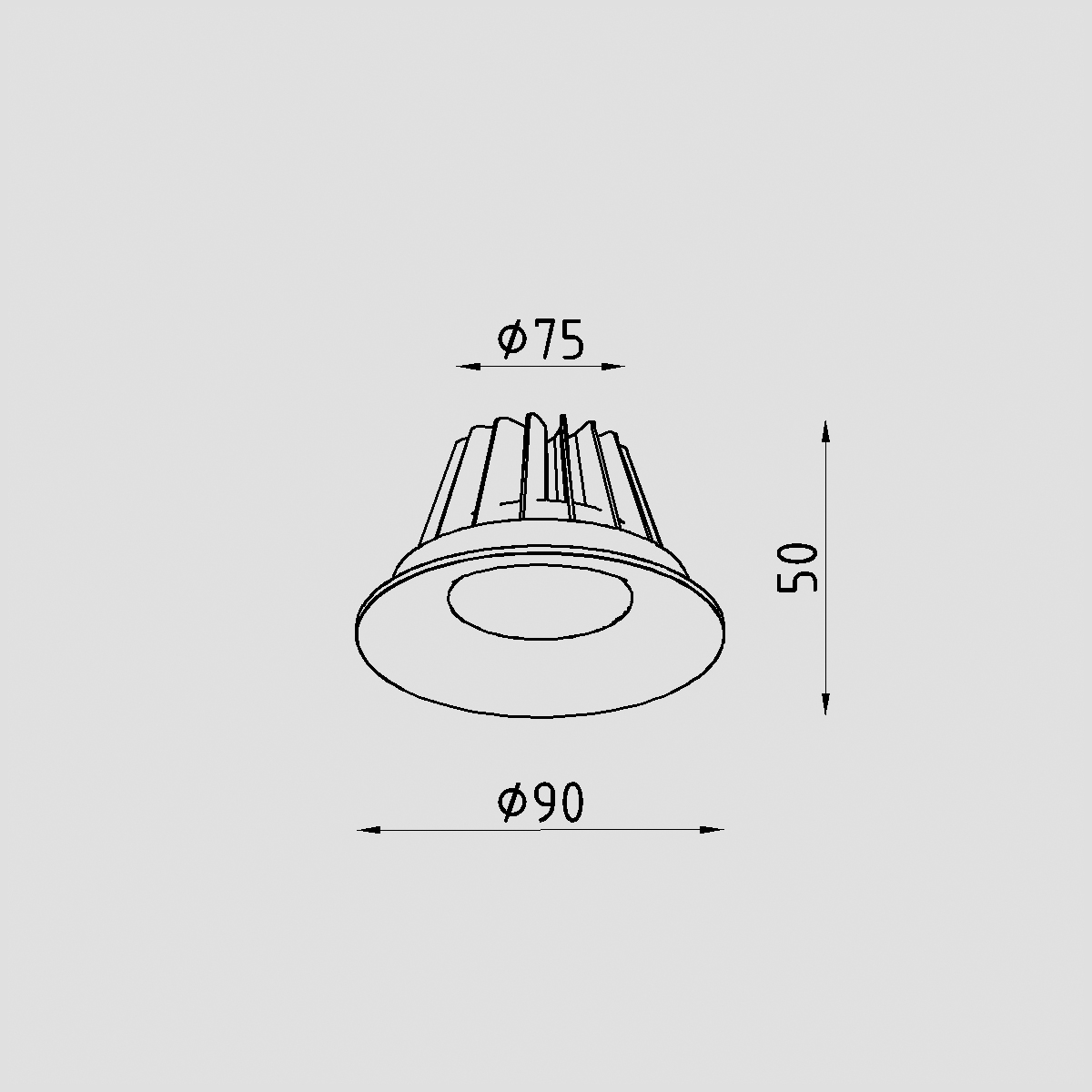 Светильник встраиваемый Lighttech LTZ02007 Crater 0740 33 W